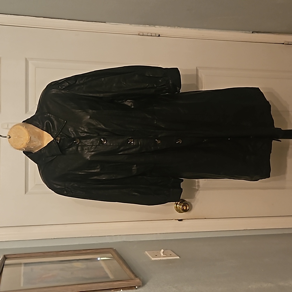 Black Faux Leather Dress